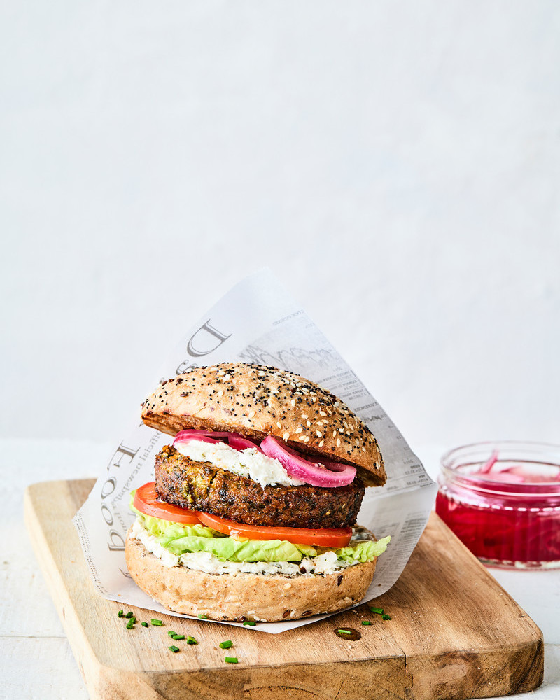 Rainbow burger