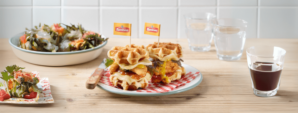 Wafel burger